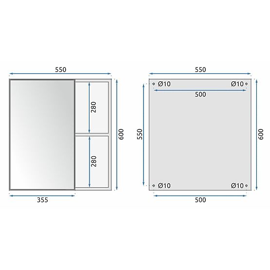 Súprava kúpeľňového nábytku s umývadlom Astor 60 cm Biela