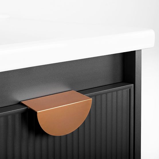 Súprava kúpeľňového nábytku s umývadlom Mario 60 cm Sivá