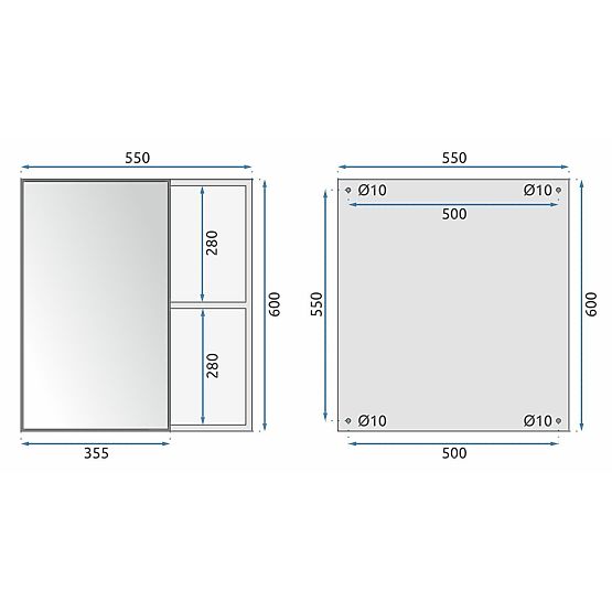 Súprava kúpeľňového nábytku s umývadlom Mario 60cm Biely