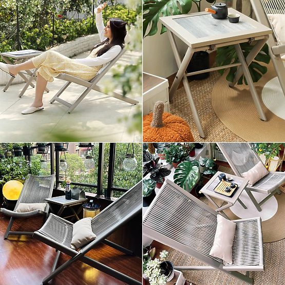 Súprava terasového nábytku CHILL SAND lehátka a stolík