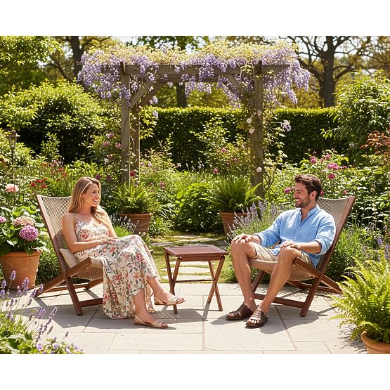 Súprava terasového nábytku CHILL TOFFI lehátka a stolík