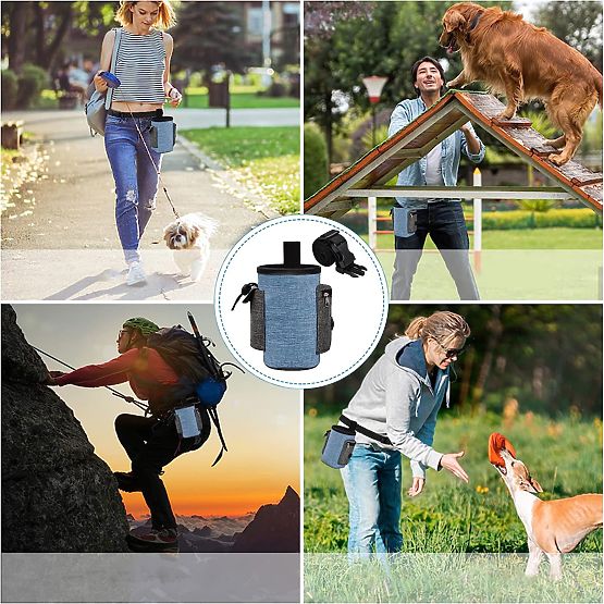 Taška na maškrty pre psa MAILO modrá