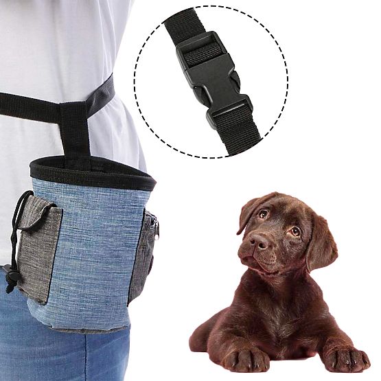 Taška na maškrty pre psa MAILO modrá