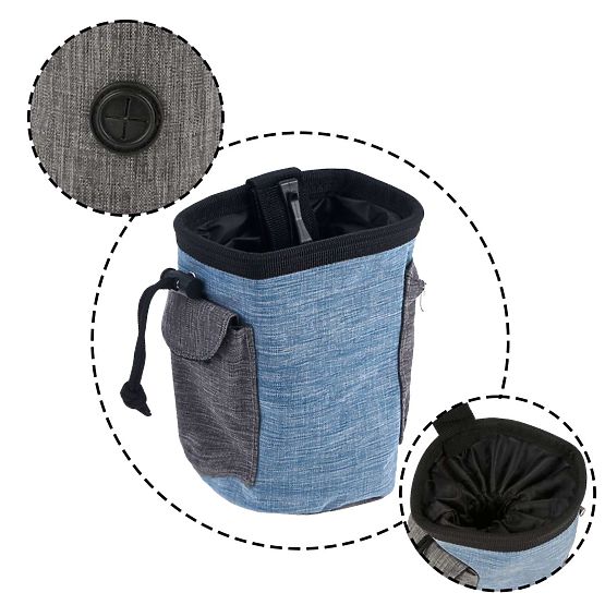 Taška na maškrty pre psa MAILO modrá