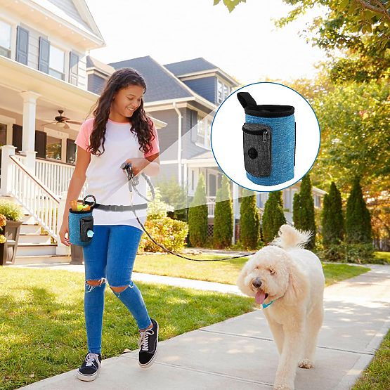 Taška na maškrty pre psa MAILO modrá