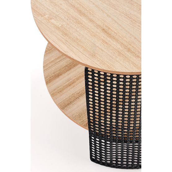 TRAFICA konferenčný stolík prírodný/čierny