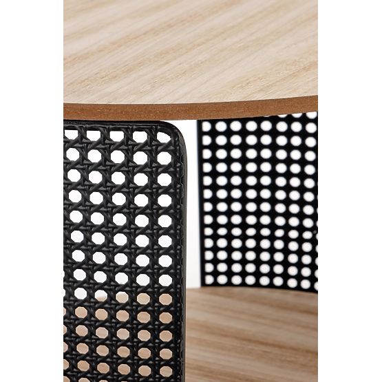 TRAFICA konferenčný stolík prírodný/čierny (1p=1ks)