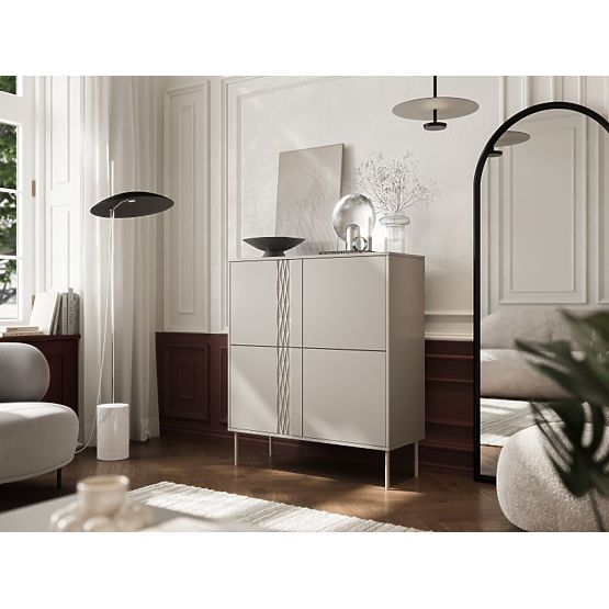 TRESSE komoda 4D béžová