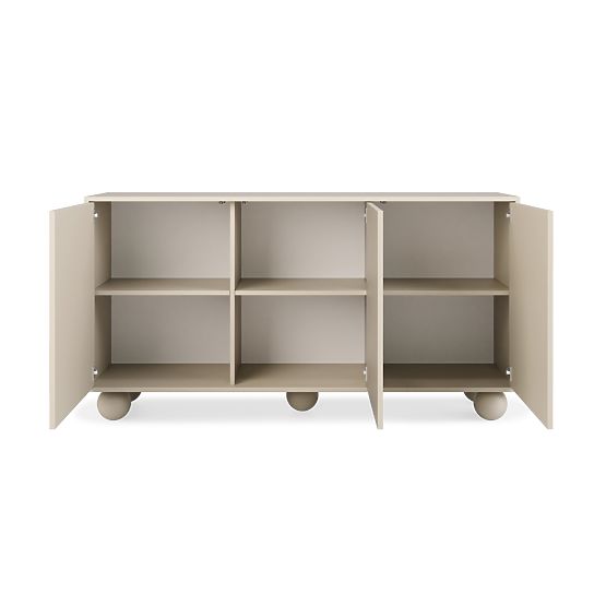 Trojdverová komoda Aldo kašmír, nožičky guličky