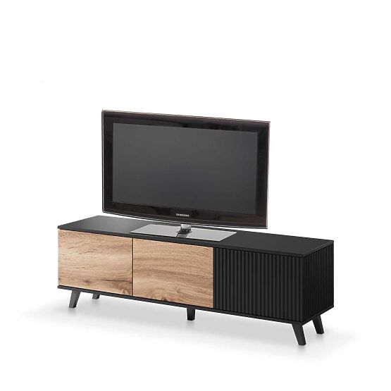 TV stolík RANDOM RTV-1 - Dub Wotan/Čierny
