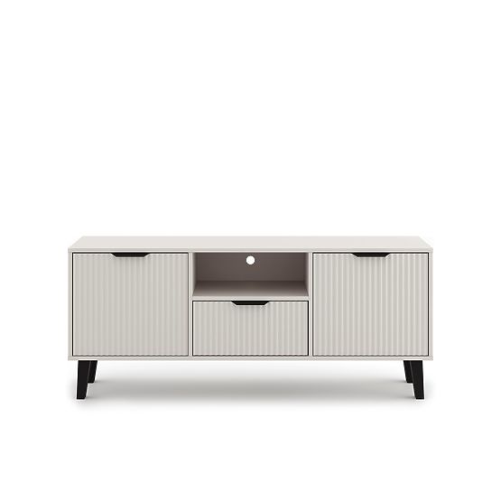 TV STOLÍK Scandi 2D1S SLIM KAŠMÍR BÉŽOVÁ