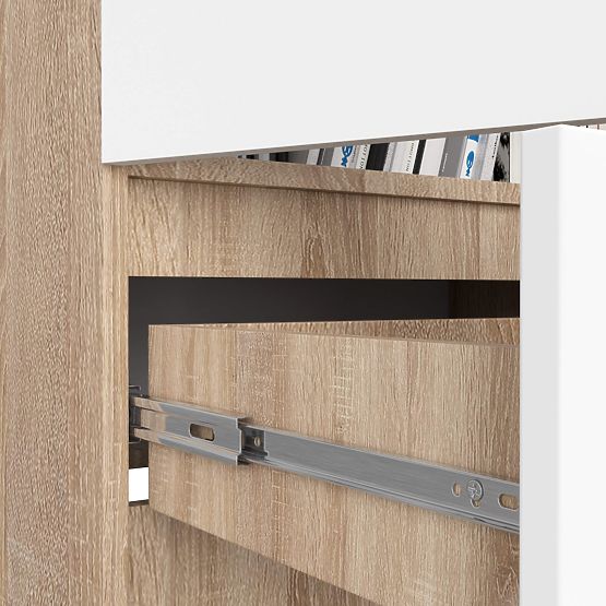 UZAVRETÝ REGÁL R60 2D 1SZ CLP PK DUB SONOMA / BIELA