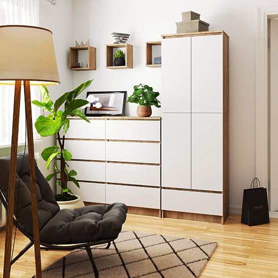 UZAVRETÝ REGÁL R60 2D 1SZ CLP PK DUB SONOMA / BIELA