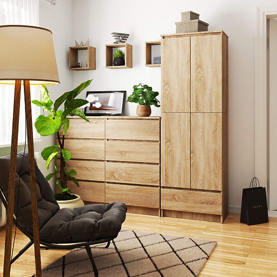 UZAVRETÝ REGÁL R60 2D 1SZ CLP PK DUB SONOMA