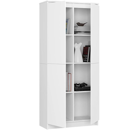 UZAVRETÝ REGÁL R80 2D 8P CLP BIELY