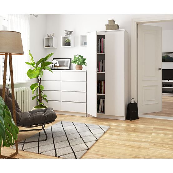 UZAVRETÝ REGÁL R80 2D 8P CLP BIELY