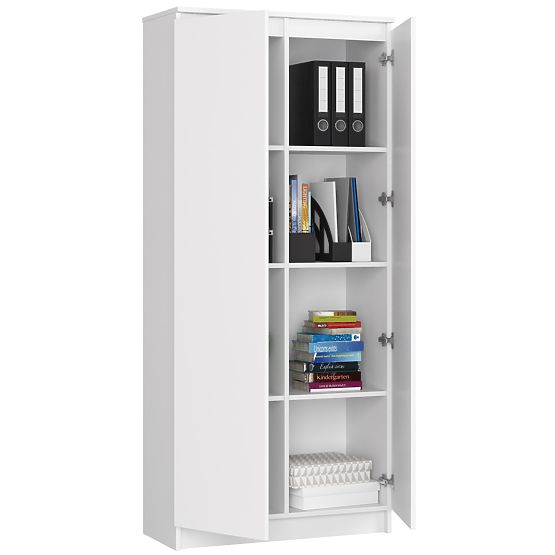 UZAVRETÝ REGÁL R80 2D 8P CLP BIELY