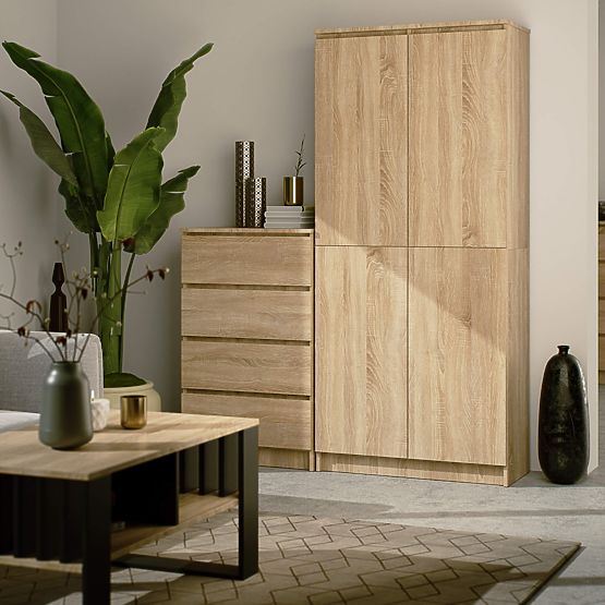 UZAVRETÝ REGÁL R80 2D 8P CLP DUB SONOMA