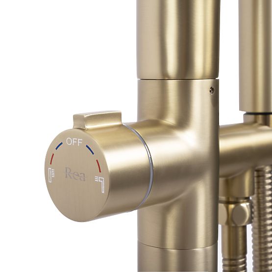 Vaňová batéria Rea CLARK ZLATÁ KARTÁČOVANÁ