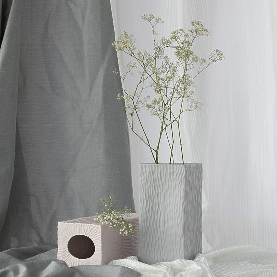 Váza DEVON krémová farba minimalistický štýl do interiéru ameliahome
