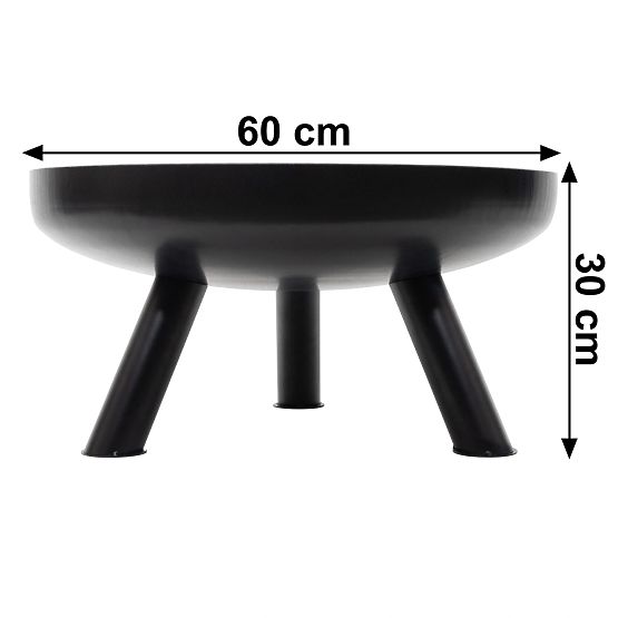 Veľké pevné liatinové záhradné ohnisko 60 cm ideálne na táborák