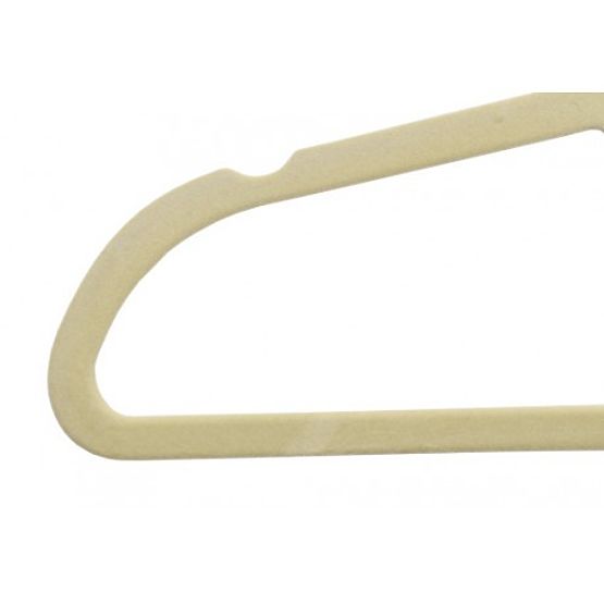 Velúrový vešiak Maxi sada 5 ks - béžový