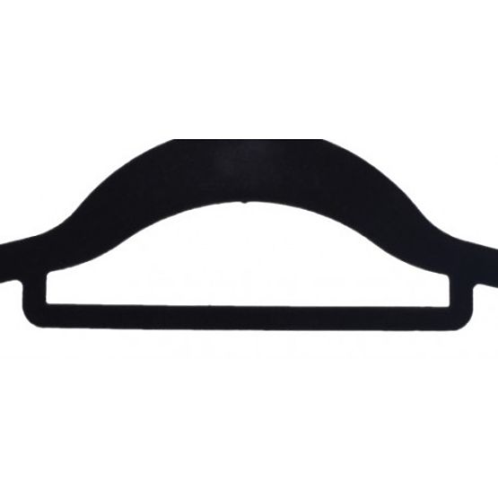 Velúrový vešiak Maxi sada 5 ks - čierny