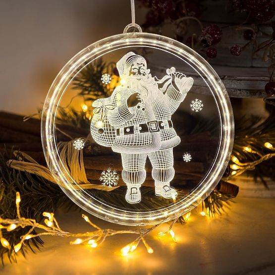 Vianočná LED dekorácia Santa CD003