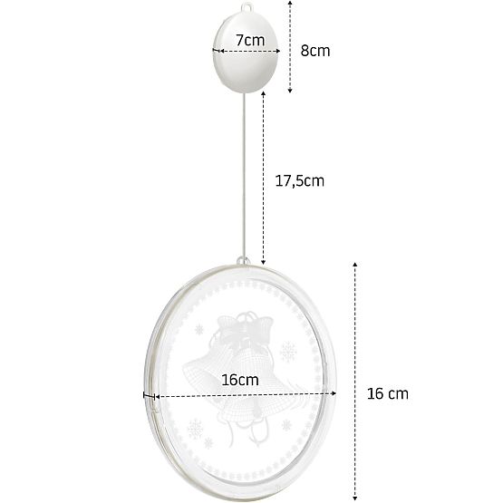 Vianočná LED dekorácia Santa CD003