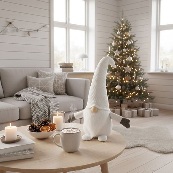 Vianočný škriatok 35cm YX045 White