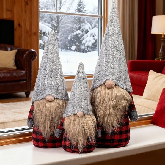 Vianočný škriatok Sada YX055 30+40+50cm