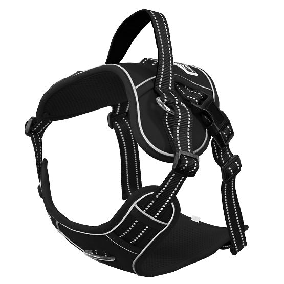 Vodítko a postroj pre psa PJ-063 čierna XL