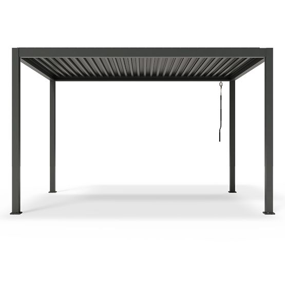 Voľne stojaca záhradná pergola Antilla z hliníka, 4x3 m, bioklimatická, pohyblivé lamely, antracitov