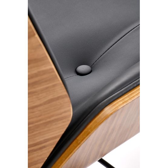WEBSTER kancelárske kreslo orechové/čierne