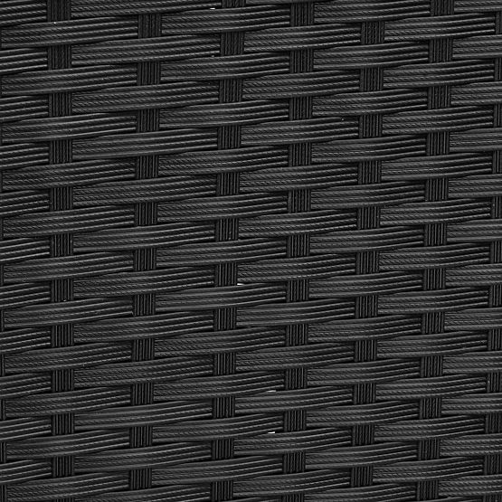 Záhradná lavica z technoratanu pohovka CORDOBA čierna so sivými vankúšmi