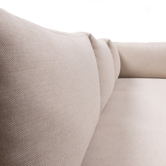 Záhradná rohová sedačka so stolíkom Borgo, akáciové drevo FSC, teakový vzhľad, béžová