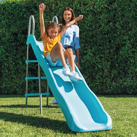 Záhradná šmykľavka pre deti 244 cm veľká oceľ plast INTEX 44107