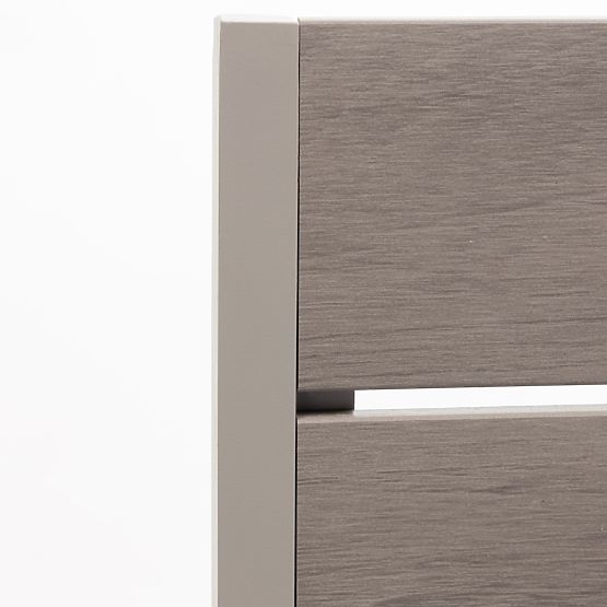 Záhradná stolička Drillo hliníková, béžovošedá, polywood