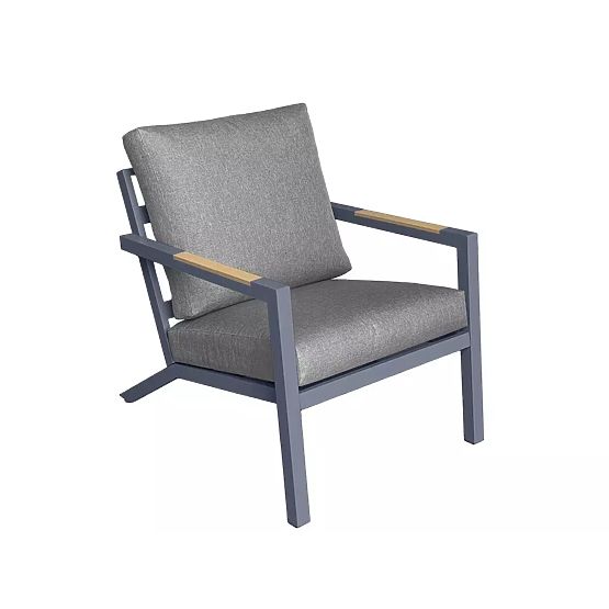 Záhradné hliníkové kreslo MISTERIOSO pohodlné sedadlo