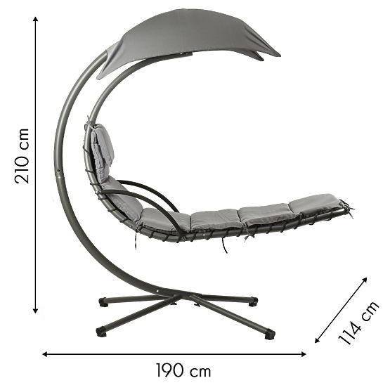 Záhradné lehátko hojdačka hojdacie kreslo závesný kôš ModernHome