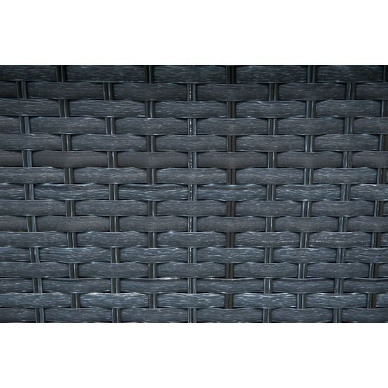 Záhradné lehátko z šedého technoratanu MATTO