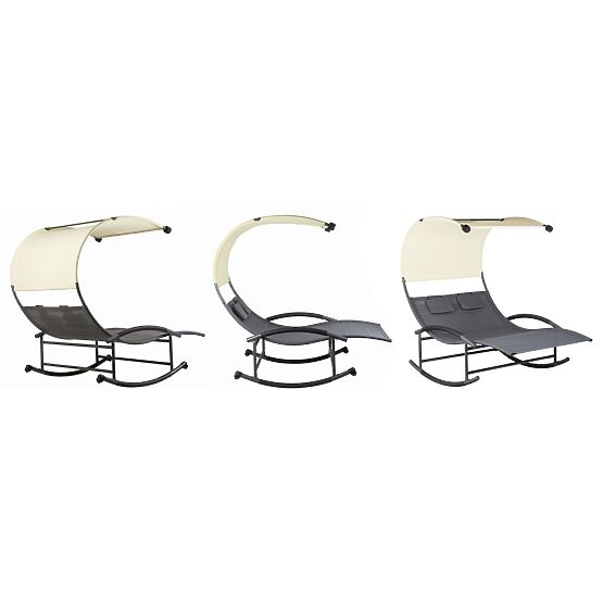 Záhradné ležadlo s baldachýnom hojdačka