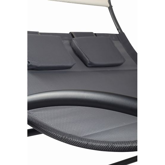 Záhradné ležadlo s baldachýnom hojdačka