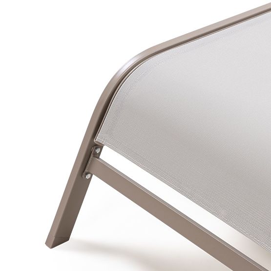 Záhradné ležadlo Sandy nastaviteľné, svetlosivé/béžové