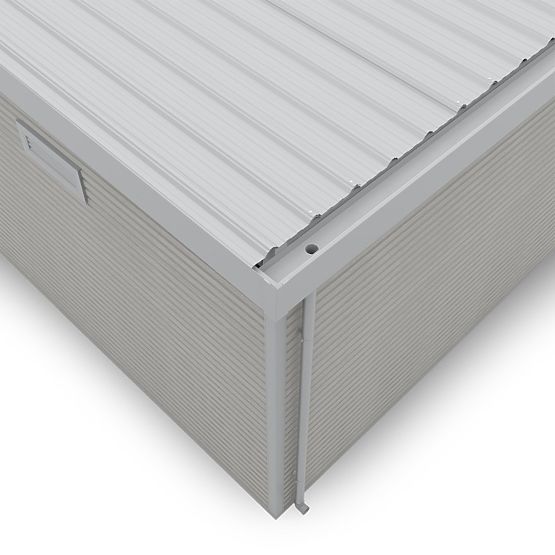 Záhradný domček Ardena 3x3 m 9 m², tmavošedý, kompozitné drevo, hliník, jednoduchá montáž