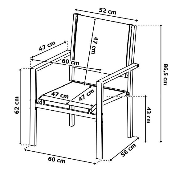 Záhradný nábytok set GRACIOSA BLACK