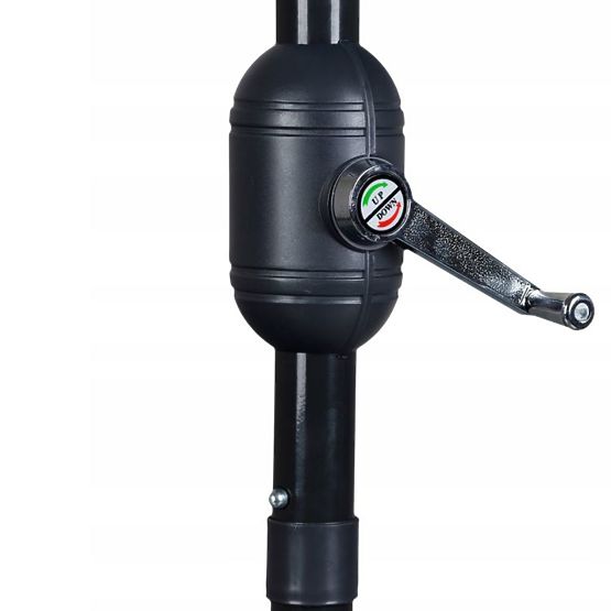 Záhradný polovičný slnečník nástenný na terasu 2,7m zelený