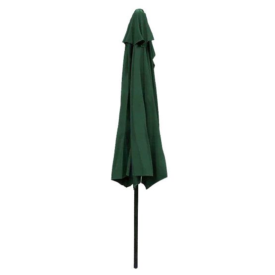 Záhradný polovičný slnečník nástenný na terasu 2,7m zelený