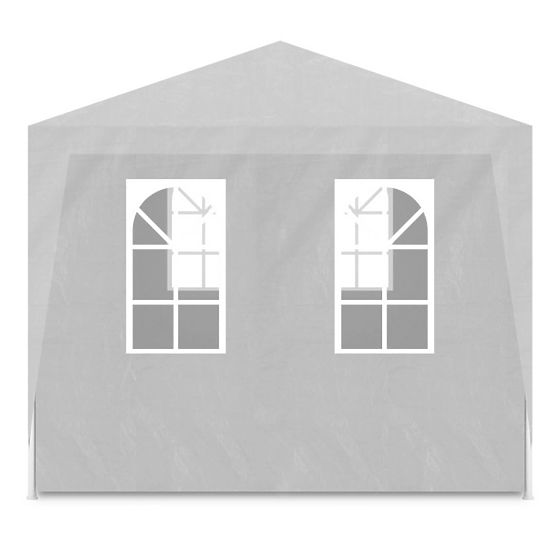 Záhradný predajný stan pavilón 3x9 m 8 stien biely MultiGarden