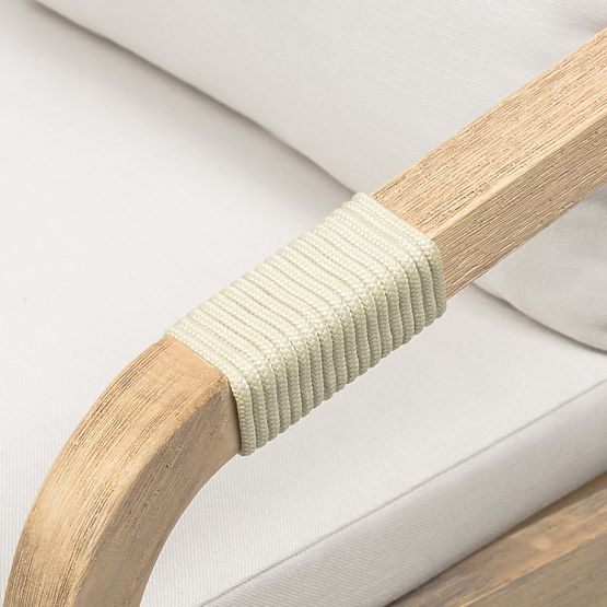 Záhradný set Castello, rozkladací stôl 200-295 cm + 10 stoličiek s výpletom, akáciové drevo FSC